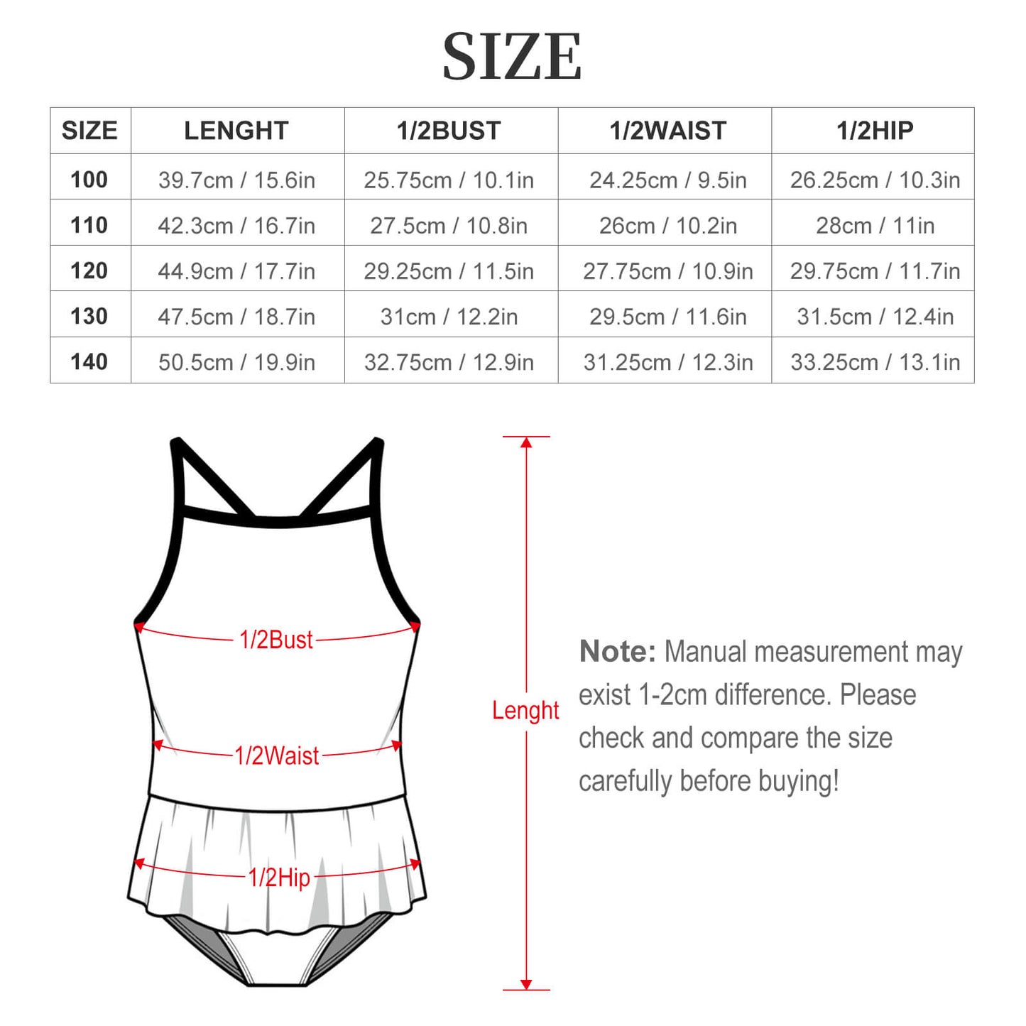 Bling Ring Pop Ruffle Kids Swimsuit