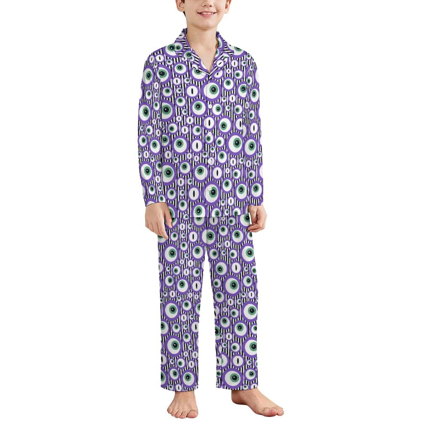 180gsm Long Sleeve Kid Pajama Set(All-Over Printing)
