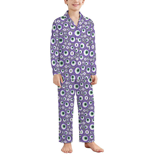 180gsm Long Sleeve Kid Pajama Set(All-Over Printing)