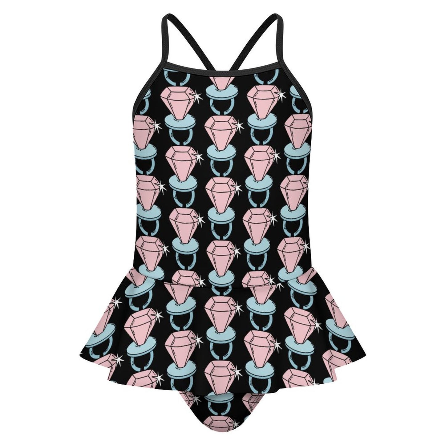 Bling Ring Pop Ruffle Kids Swimsuit