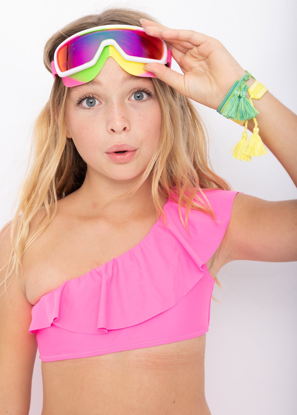 Hot Pink Swimming Goggles
