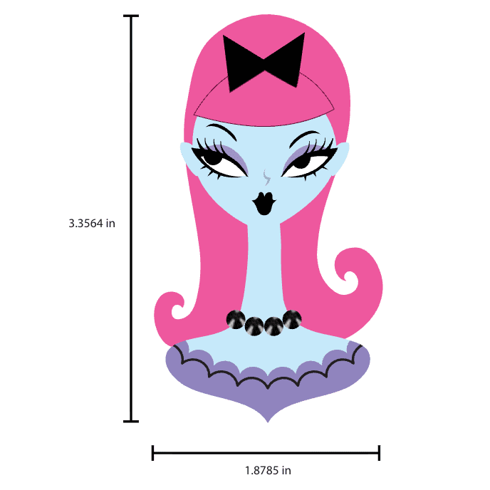 Bubblegum Boo Spooky Doll Brooch by Miss Fluff x Lipstick & Chrome