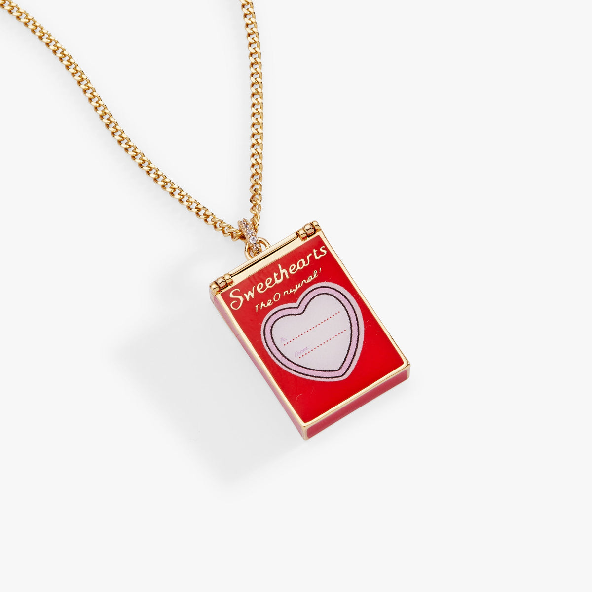 Sweethearts® Box Locket And Heart Charm Necklace